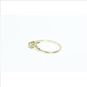 14K 2.9mm Vintage Solitaire Engagement Yellow Gold Ring, Size 6