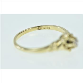 14K 2.9mm Vintage Solitaire Engagement Yellow Gold Ring, Size 6