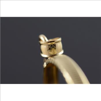 14K 30mm Classic Coin Bezel Yellow Gold Charm/Pendant