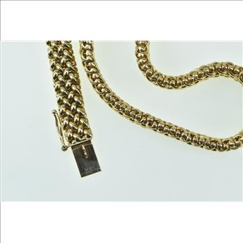 14K 3.79 Ctw Emerald Diamond Halo Panther Chain Yellow Gold Necklace 16.25