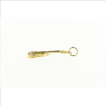 14K 3D Acoustic Guitar Musical Instrument Yellow Gold Charm/Pendant