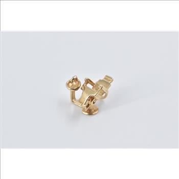 14K 3D Articulated Barber Hair Stylist Chair Yellow Gold Charm/Pendant