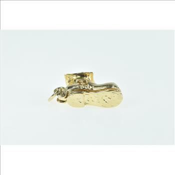 14K 3D Articulated Nursery Rhyme Old Lady Shoe Yellow Gold Charm/Pendant