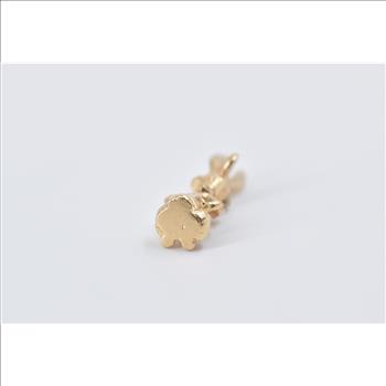 14K 3D Articulated Rabbit with Bow Tie Yellow Gold Charm/Pendant