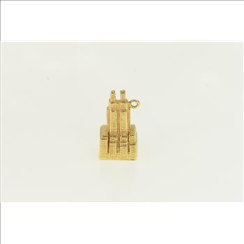 14K 3D Central Park West Building NYC Yellow Gold Charm/Pendant