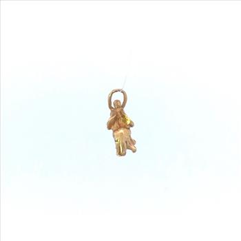 14K 3D Elephant Animal Patience Memory Symbol Yellow Gold Charm/Pendant