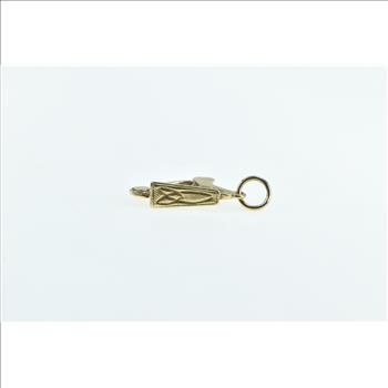 14K 3D Harp Musical String Instrument Music Yellow Gold Charm/Pendant