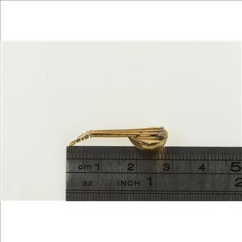 14K 3D Lyre Lute Stringed Instrument Music Yellow Gold Charm/Pendant