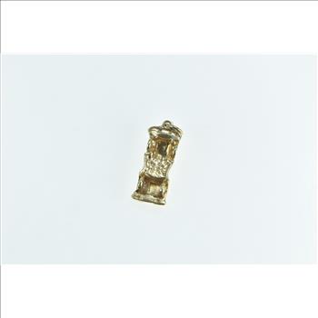 14K 3D Vintage Convertible Sports Car Travel Yellow Gold Charm/Pendant
