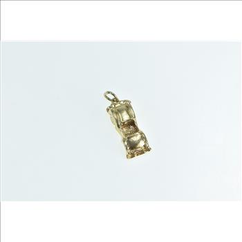 14K 3D Vintage Convertible Sports Car Travel Yellow Gold Charm/Pendant