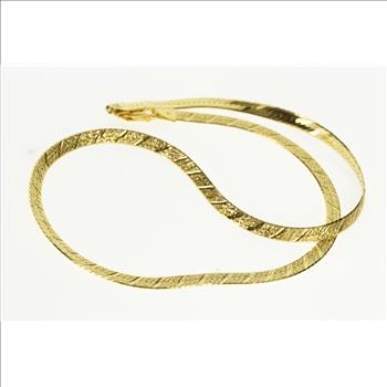 14K 4.1mm Reversible Pattern 