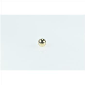 14K 5.9mm Vintage Ball Single Classic Round Stud Yellow Gold Earring