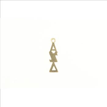 14K Alpha Zeta Delta Greek Letter Fraternity Yellow Gold Charm/Pendant