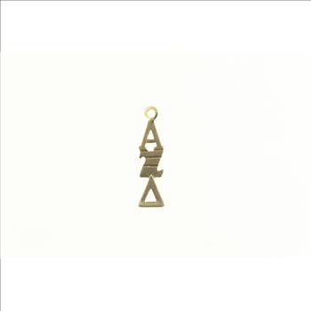 14K Alpha Zeta Delta Greek Letter Fraternity Yellow Gold Charm/Pendant