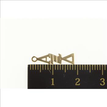 14K Alpha Zeta Delta Greek Letter Fraternity Yellow Gold Charm/Pendant