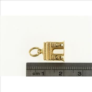 14K Arc de Triomphe Paris Landmark Souvenir Yellow Gold Charm/Pendant