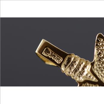 14K Arrowhead Indian Native American Yellow Gold Charm/Pendant