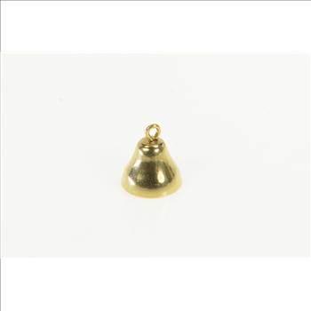 14K Articulated 3D Wedding Bell Marriage Yellow Gold Charm/Pendant