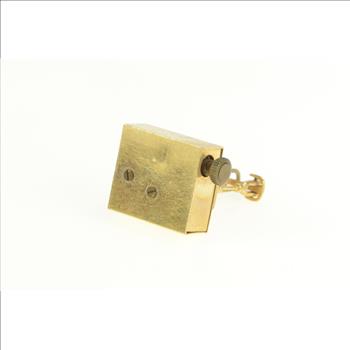 14K Articulated Oil Rig Heart of Texas Working Music Box Yellow Gold