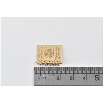 14K Articulated Passport Engravable Travel Yellow Gold Charm/Pendant