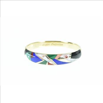 14K Asch Grossbardt Diamond Geometric Yellow Gold Bracelet 7