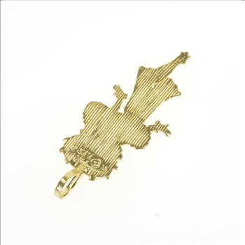 14K Betty Boop Classic Cartoon Yellow Gold Pendant