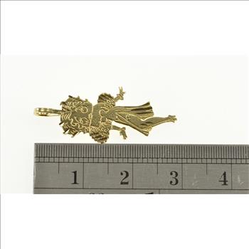 14K Betty Boop Classic Cartoon Yellow Gold Pendant