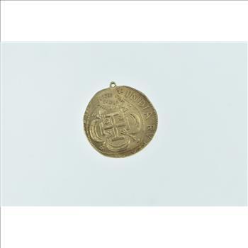 14K Burger King Spanish Shipwreck Novelty Coin Yellow Gold Charm/Pendant