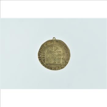 14K Burger King Spanish Shipwreck Novelty Coin Yellow Gold Charm/Pendant
