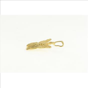 14K Butterfly Filigree Change Symbol Vintage Yellow Gold Charm/Pendant