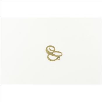 14K C Cursive Letter Initial Monogram Name Yellow Gold Charm/Pendant