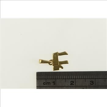 14K Chai Hebrew Life Symbol Jewish Faith Yellow Gold Charm/Pendant