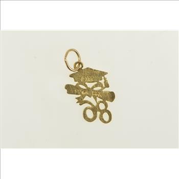 14K Class of 1986 Diploma Graduation Cap Yellow Gold Charm/Pendant