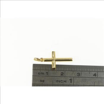 14K Classic Christian Faith Cross Symbol Yellow Gold Charm/Pendant