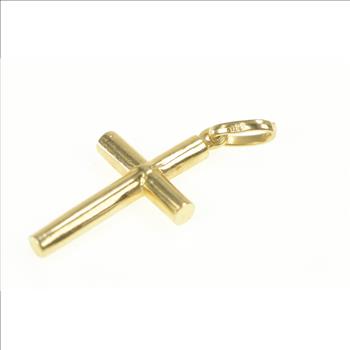 14K Classic Christian Faith Cross Symbol Yellow Gold Charm/Pendant