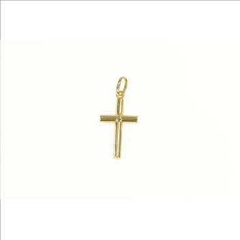 14K Classic Christian Faith Cross Symbol Yellow Gold Charm/Pendant