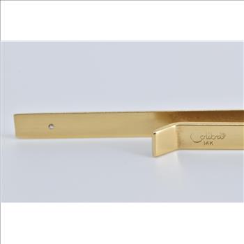 14K Colibri Diamond Inset Vintage Men's Yellow Gold Tie Bar