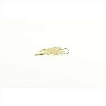 14K Cow Farm Animal Livestock Diamond Cut Yellow Gold Charm/Pendant