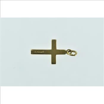 14K Cross Christian Faith Symbol Classic Yellow Gold Charm/Pendant