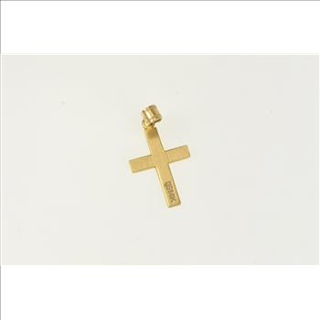 14K Cross Christian Faith Symbol Religious Yellow Gold Charm/Pendant