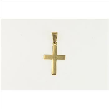 14K Cross Christian Faith Symbol Religious Yellow Gold Charm/Pendant