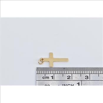 14K Cross Christian Faith Symbol Religious Yellow Gold Charm/Pendant