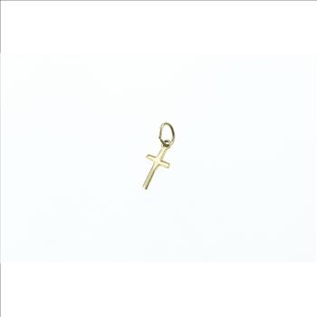 14K Cross Christian Faith Symbol Religious Yellow Gold Charm/Pendant
