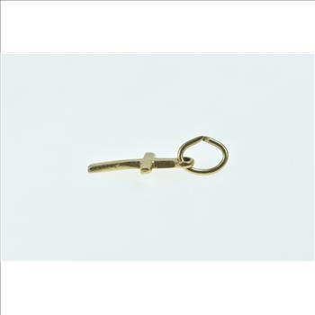 14K Cross Christian Faith Symbol Religious Yellow Gold Charm/Pendant