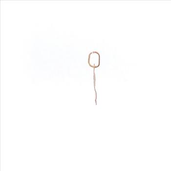 14K Cursive P Monogram Letter Initial Yellow Gold Charm/Pendant