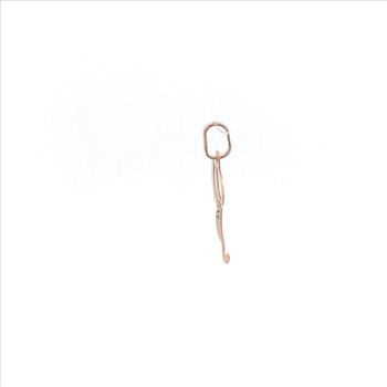 14K Cursive P Monogram Letter Initial Yellow Gold Charm/Pendant