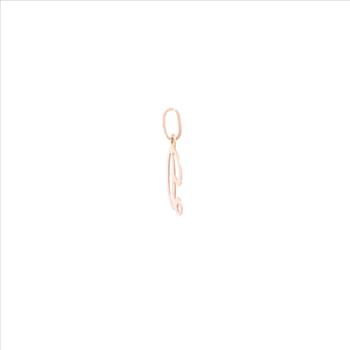 14K D Cursive Letter Monogram Initial Name Yellow Gold Charm/Pendant