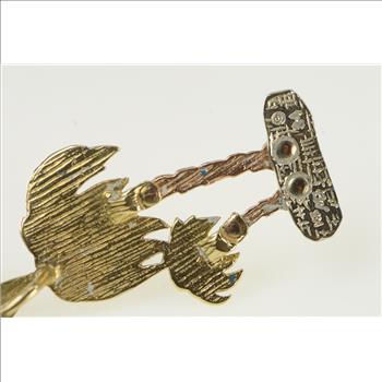 14K Diamond Cut Palm Tree Tropical Yellow Gold Charm/Pendant