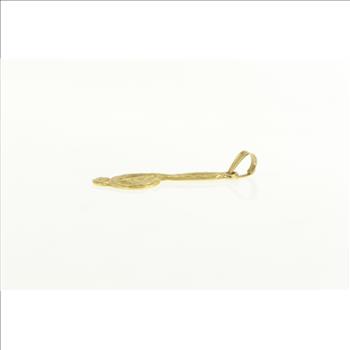 14K Diamond Cut Treble Clef Music Symbol Yellow Gold Charm/Pendant
