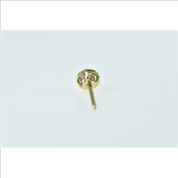 14K Diamond Round Circle Vintage Lapel Yellow Gold Pin/Brooch